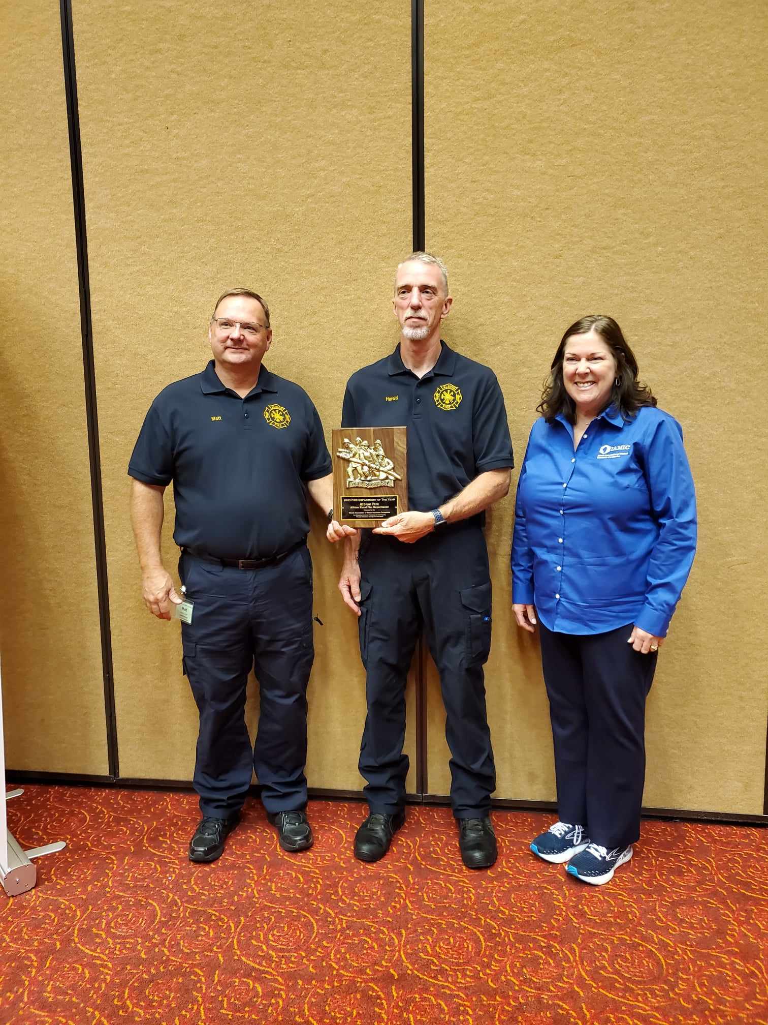 2023 Fire Department Award Albion Fire Department