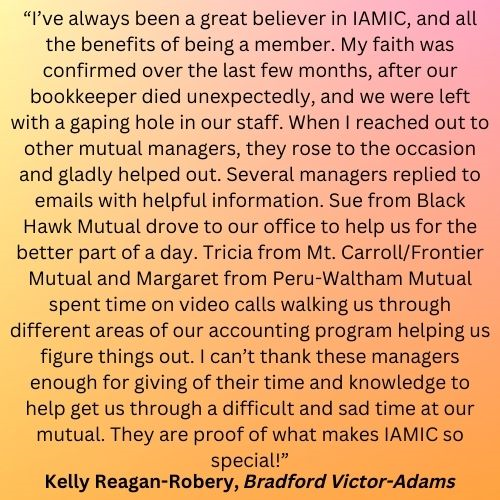 Testimony from Kelly Reagan at Bradford Mutual